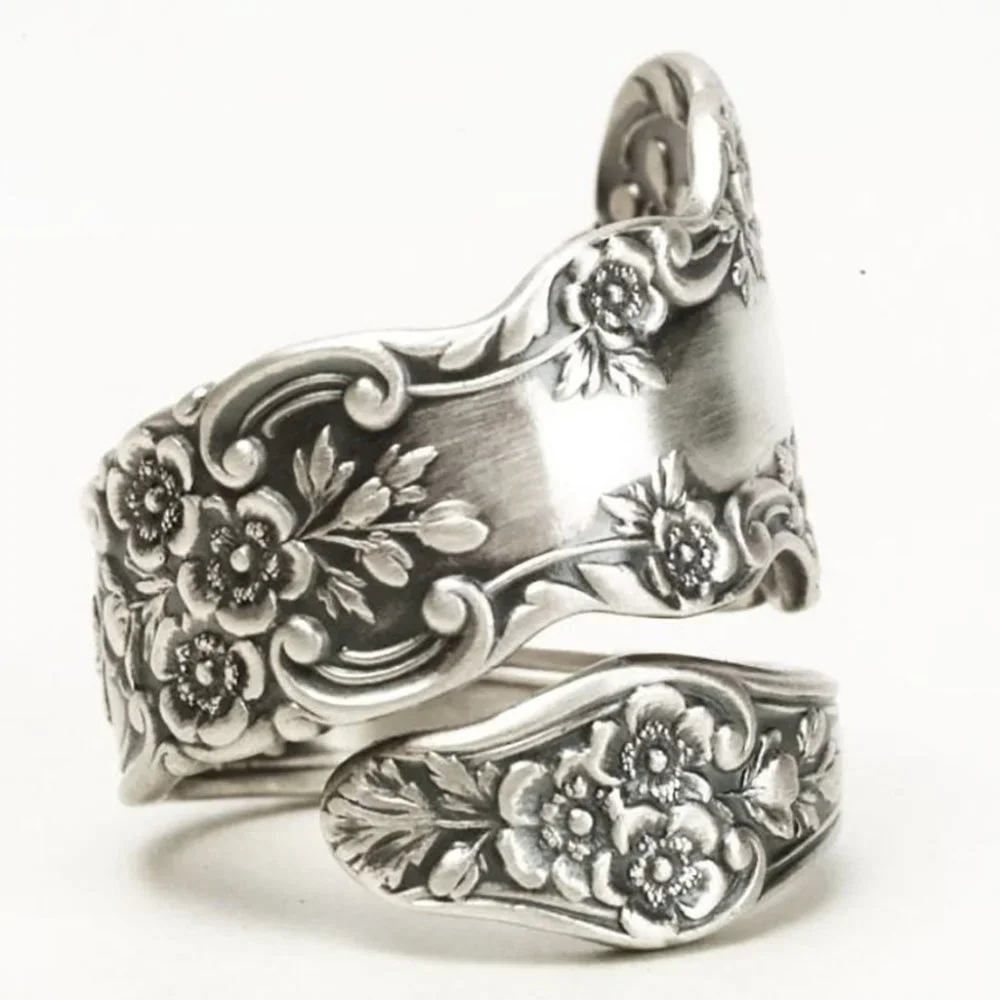 🎀925 Silver Plated Creative Plum Flower Shaped Ring, GPMB1565